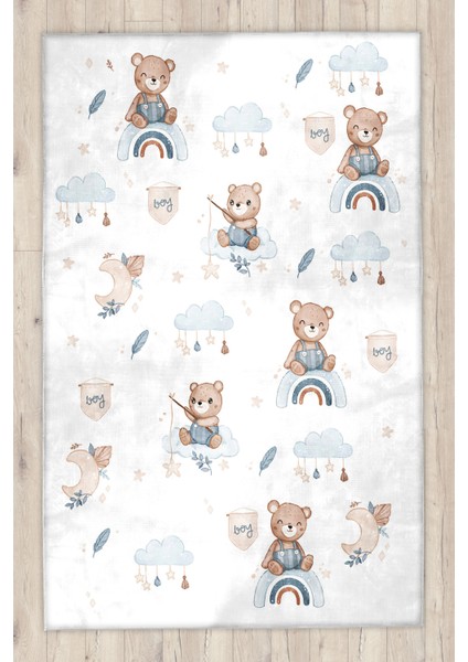 Ayıcıklı Bambu Bebek Çocuk Halısı fiyatları