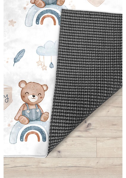 Ayıcıklı Bambu Bebek Çocuk Halısı modelleri