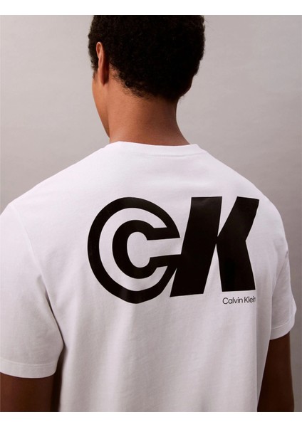 Ck LV04RC835G Ss 20S Ck Sport Logo Graphıc Tee Erkek Tshirt modelleri