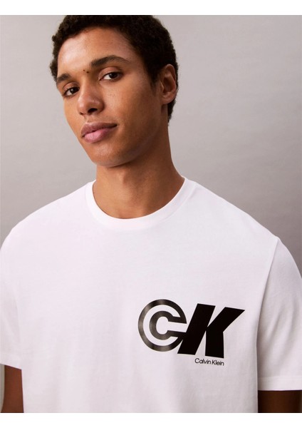 Ck LV04RC835G Ss 20S Ck Sport Logo Graphıc Tee Erkek Tshirt indirimleri