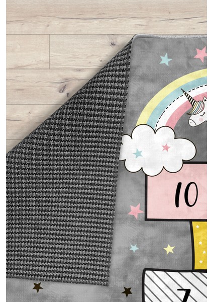 Sevimli Pony Seksekli Bambu Çocuk Halısı modelleri