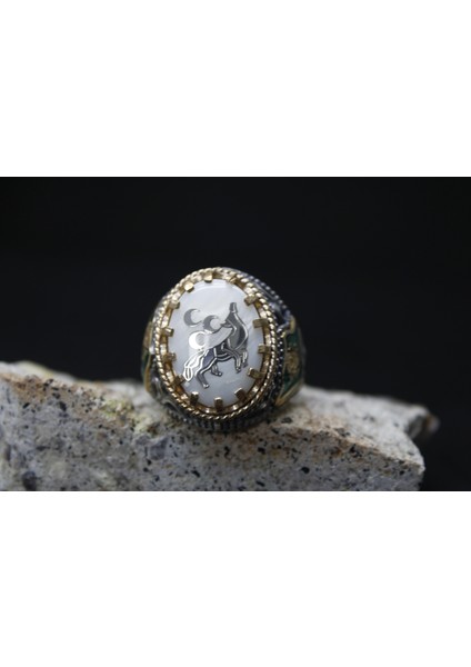 Osmanlı Bayraklı 925 Ayar Erkek Gümüş Yüzük fiyatları