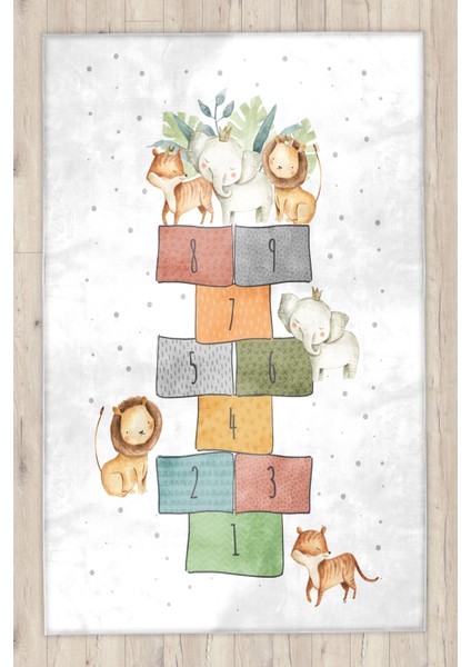 Sevimli Hayvanlar Bambu Çocuk Halısı fiyatları