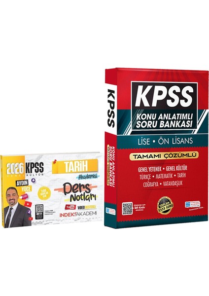 2026 Kpss Genel Yetenek Genel Kültür Tarih Akademisi Ders Notları - Lise Önlisans Konu Ant. Soru