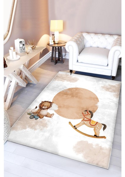 Sevimli Hayvanlar Bambu Bebek Çocuk Halısı