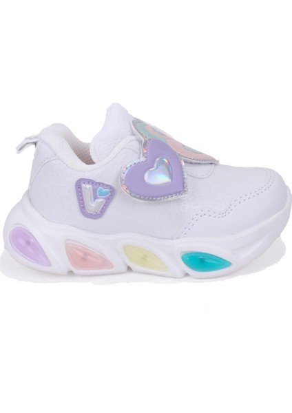 Lovely 346P25K234 Beyaz Ortopedik Işıklı Kız Çocuk Spor Ayakkabı fiyatları