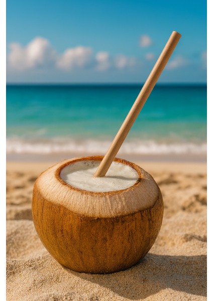 Kraft Kağıt Pipet 8mm x 23CM 50 Adet modelleri