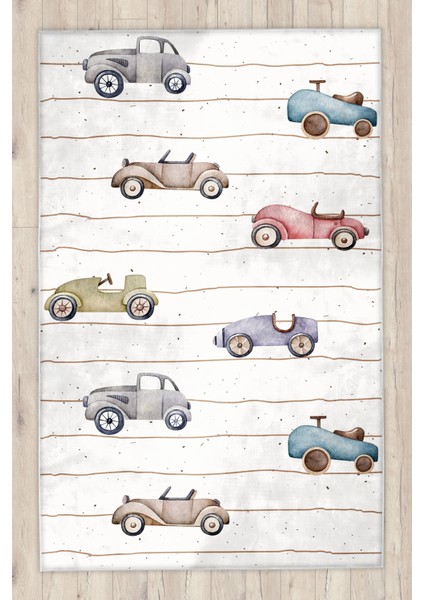 Sevimli Arabalar Bambu Bebek Çocuk Halısı fiyatları