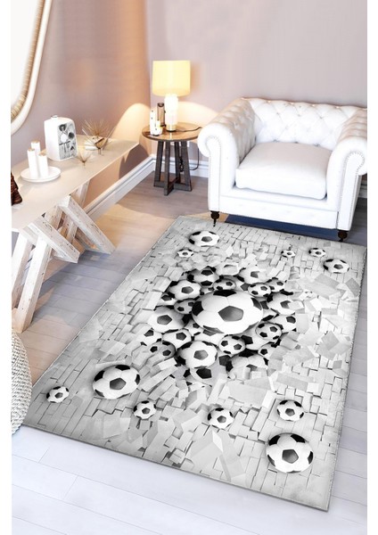 Futbol Topu Bambu Çocuk Halısı