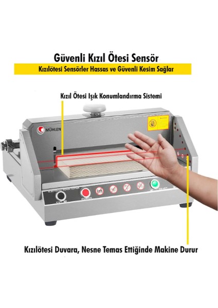 ProCut K330M A3 Yarı Otomatik Elektrikli Giyotin