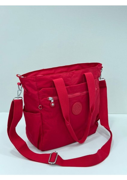 Kadın Büyük Boy Bölmeli Suya Dayanıklı Paraşüt Kumaş Çapraz ve Omuz Askılı Çanta fırsatları