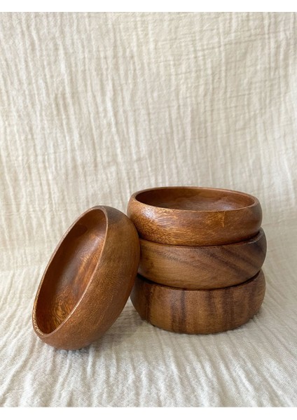 Kahverengi Akasya Çerez Kasesi Seti, Şık ve Kullanışlı Tasarım fiyatları