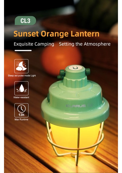 Cl3 - Retro Esintili, Çok Fonksiyonlu Kamp Lambası