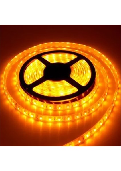 WS2811 Pixel Şerit LED 12 Volt IP65 Amber Sarı – 5 Metre