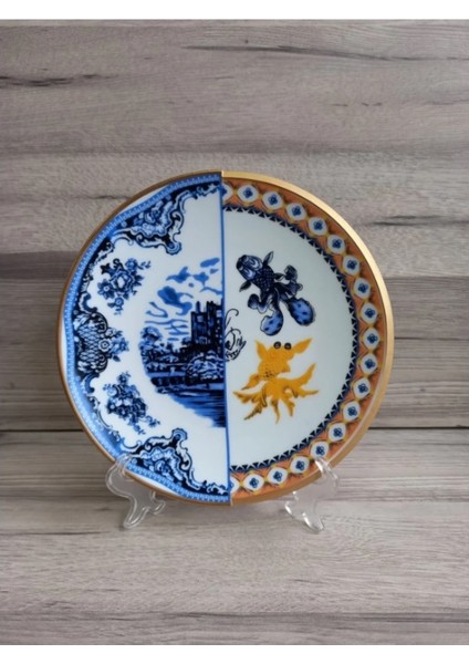 6 Kişilik Porselen Servis Tabağı Seti Hyb 1 Serisi