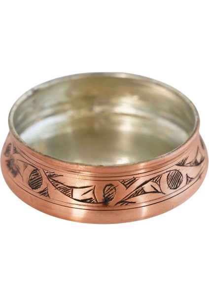 El Işlemeli Bakır Çerezlik, 10 Cm, Oyma Nakış, Şık ve Zarif Tasarım fiyatları