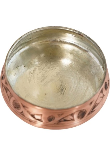 El Işlemeli Bakır Çerezlik, 10 Cm, Oyma Nakış, Şık ve Zarif Tasarım modelleri