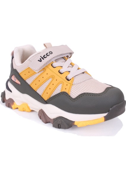 Teo 869F25K304 Bej Ortopedik Günlük Erkek Çocuk Spor Ayakkabı