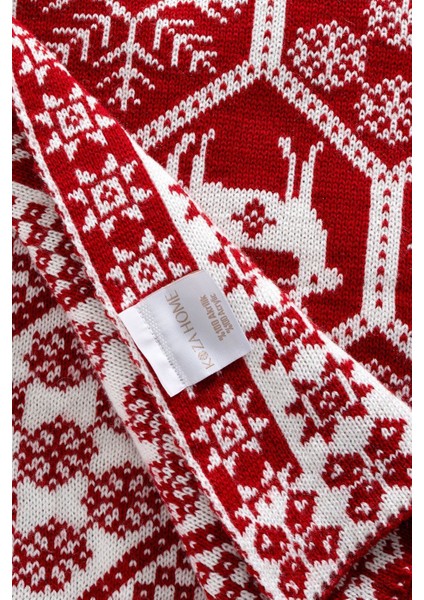 Yılbaşı Desenli Kırmızı Battaniye 130X170, Sıcak ve Rahat Uyku Için Ideal fırsatları