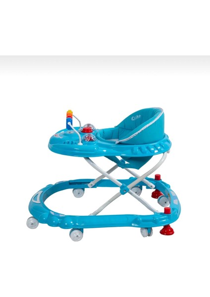 BabyStep Pro Oyuncaklı Yürüteç | Öğretici ve Eğitici | Stoplu Turkuaz Yürüteç fırsatları
