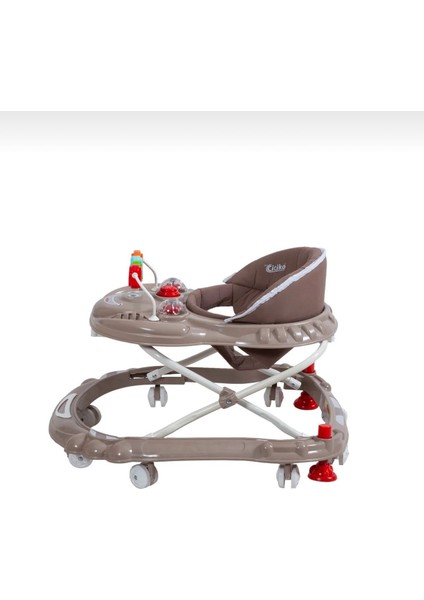 BabyStep Pro Oyuncaklı Yürüteç | Öğretici ve Eğitici | Stoplu Bej Yürüteç fırsatları