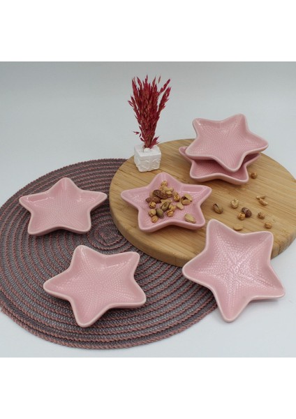 14 cm Yıldız Çerezlik, Şık ve Renkli Pembe Tasarım