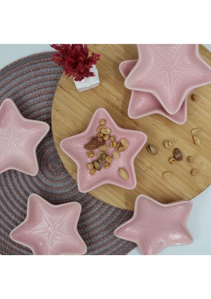 14 cm Yıldız Çerezlik, Şık ve Renkli Pembe Tasarım fiyatları