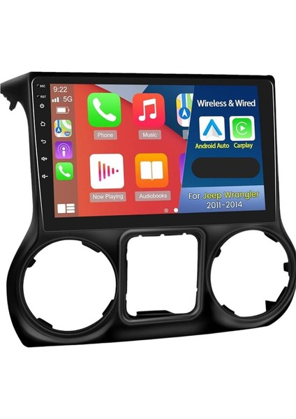 Jeep Wrangler-Rubicon 2k Çözünürlükte Ekran Android 15 Multimedya Sistemi 8+256 Myway (2011-2014) modelleri
