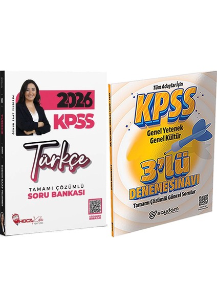 2026 Kpss Türkçe Soru Bankası Öznur Saat Yıldırım - 3 Deneme