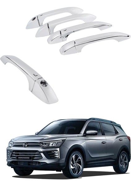 Ssangyong Korando 2019 ve Sonrası Kapı Kolu Abs Kromu Oem (Made In Korea)