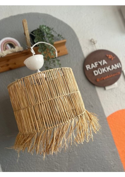 Bej Renkli Şık Rafya Avize ile Evinize Sıcaklık Katın fiyatları