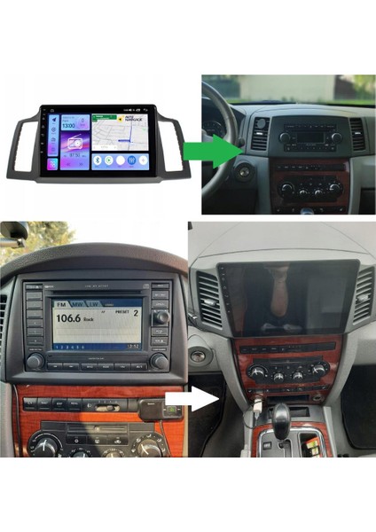 Jeep Grand Cherokee 2k Çözünürlükte Ekran Android 15 Multimedya Sistemi 8+256 Myway (2006-2007)