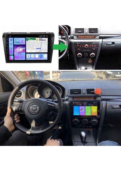 Mazda 3 2k Görüntü Kalitesi Android 15 Multimedya Sistemi 8+256 Myway (2004-2009)