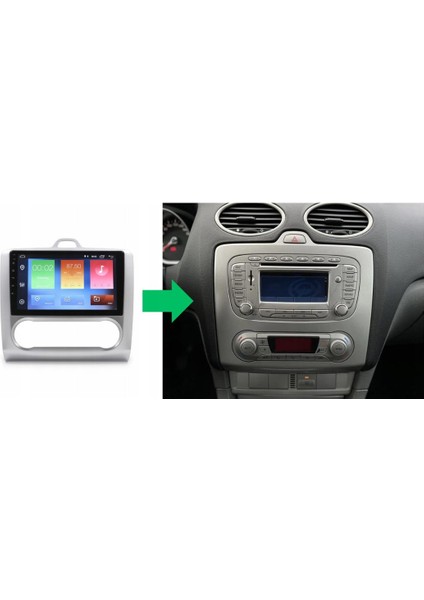 Ford Focus 2 Dijital Klima 2k Görüntü Kalitesi Android 15 Multimedya Sistemi 8+256 Myway (2005-2011)
