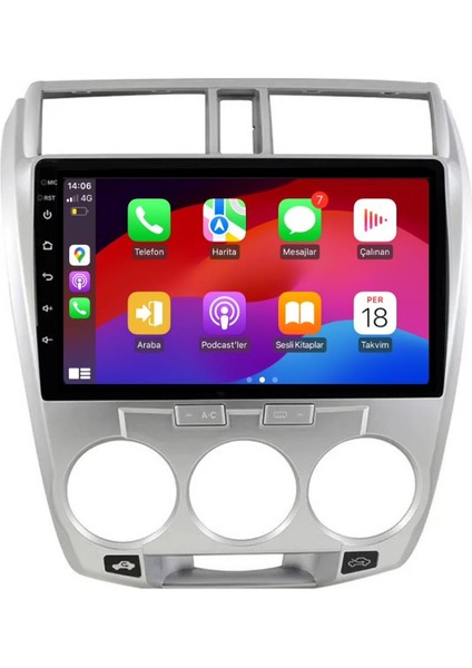 Honda City Manuel Klima 2k Görüntü Kalitesi Android 15 Multimedya Sistemi 8+256 Myway (2008-2013) fiyatları