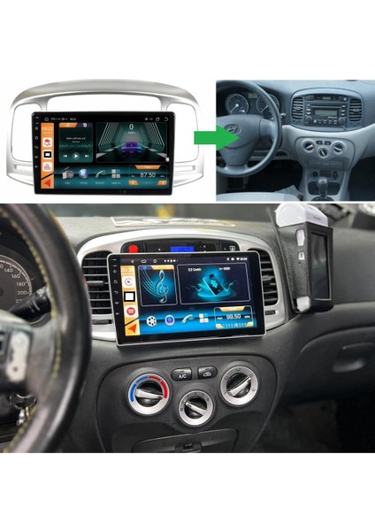 Hyundai Accent Era 2k Görüntü Kalitesi Android 15 Multimedya Sistemi 8+256 Myway (2006-2012)