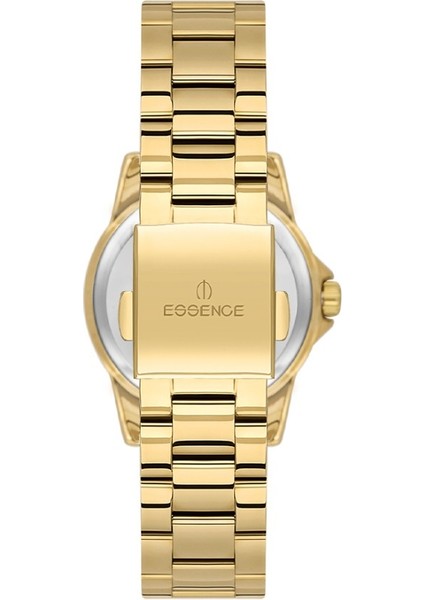 ES6932FE.170 Taşlı Tasarım Çelik Kordon Çelik Kasa 5 Atm Suya Dayanıklı Altın Renk Kadın Kol Saati modelleri