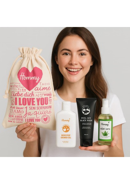 Homm Logolu Hediye Kesesi Içinde 3'lü Bakım Seti