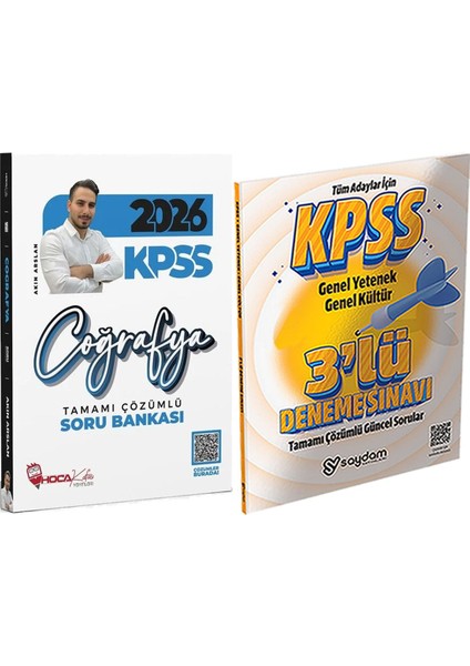 2026 Kpss Coğrafya Soru Bankası Akın Arslan - 3 Deneme