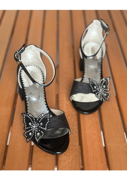 Kız Çocuk Topuklu Ayakkabı, Kelebek Detaylı Topuklu Ayakkabı fiyatları