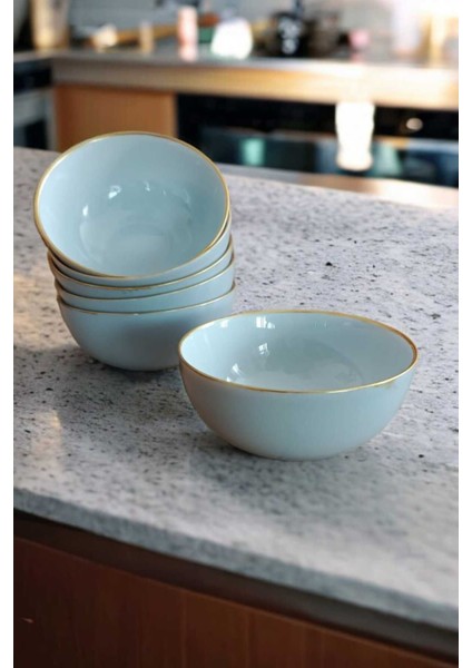 Gri Yaldızlı Çok Amaçlı Kase, 12 Cm, 6'lı Set, Şık ve Kullanışlı Ev Dekoru. modelleri