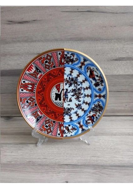 6 Kişilik Porselen Pasta Tabağı Seti Nr Serisi