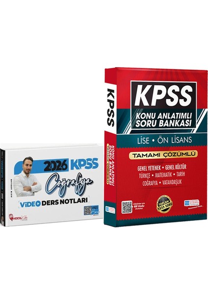 2026 Kpss Coğrafya Video Ders Notları Akın Arslan - Lise Önlisans Konu Ant. Soru