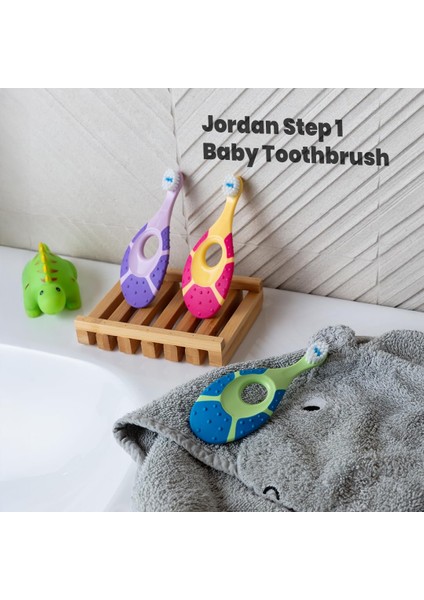Step 1 Baby Manual Toothbrush, 0-2 Yaş, Extra Yumuşak Bristles, Bpasız Gentle To Babies, Rastgele 1 Renk Gönderilir