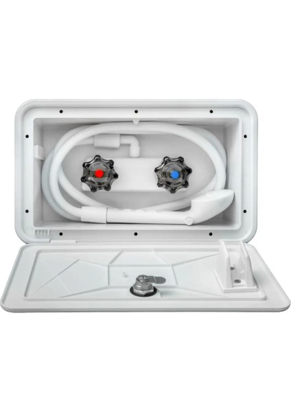 Kilitli Sıcak Soğuk Karavan Dış Duş ve Başlığı