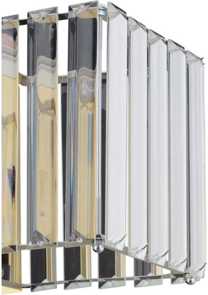 Şık Renkli Ledli Kare Altın Aplik, Modern ve Zarif Dekorasyon Parçası fırsatları