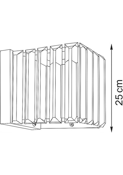 Şık Renkli Ledli Kare Altın Aplik, Modern ve Zarif Dekorasyon Parçası indirimleri