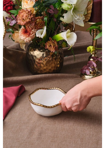 14 cm Altın Renkli Şık Kase, Zarif ve Kullanışlı Ev Dekoru Ürünü fiyatları