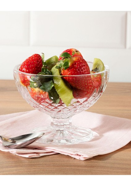 Iki Parçalı Cam Kase Seti, 220 Ml, Şık ve Şeffaf Tasarım