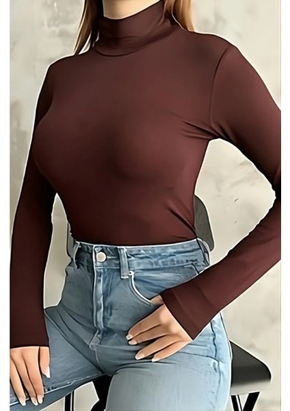 Uzun Kollu Balıkçı Yaka Body/badi Atlet